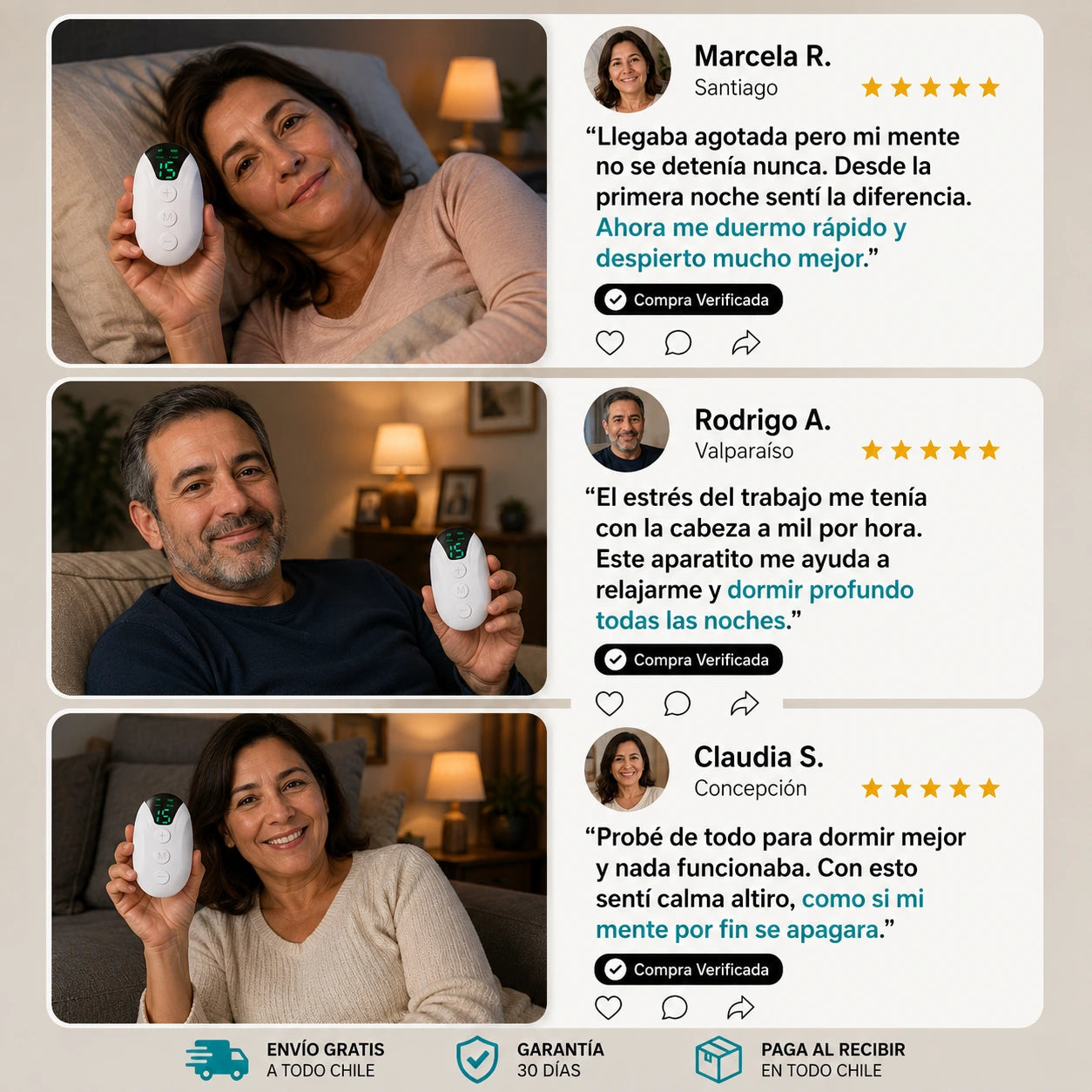 NeuroRelax™ | Dispositivo de Relajación para Estrés, Ansiedad y Descanso Nocturno