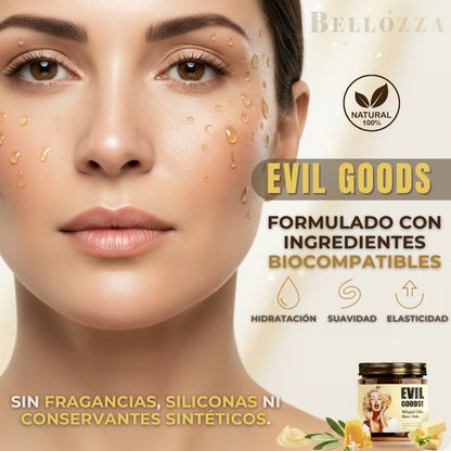 Transforma tu piel cansada en una piel viva, firme y radiante con EVIL GOODS!™