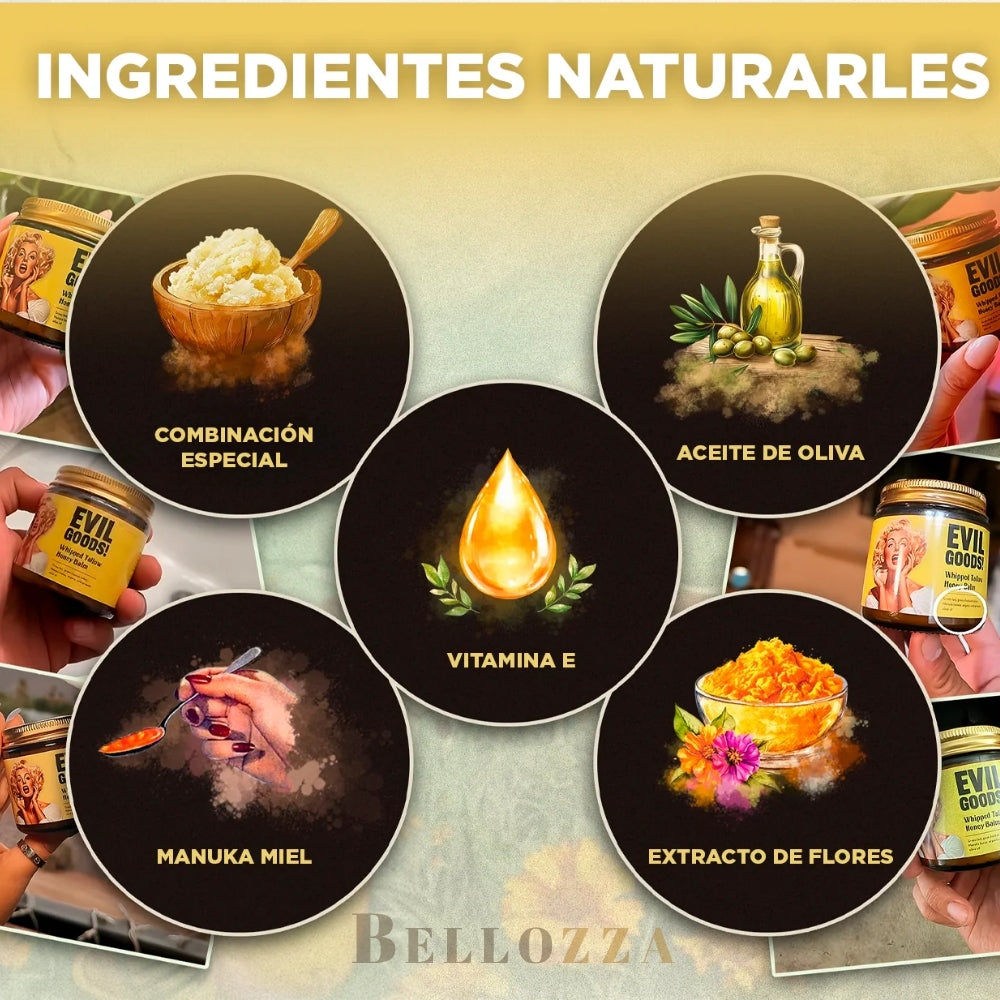 Transforma tu piel cansada en una piel viva, firme y radiante con EVIL GOODS!™