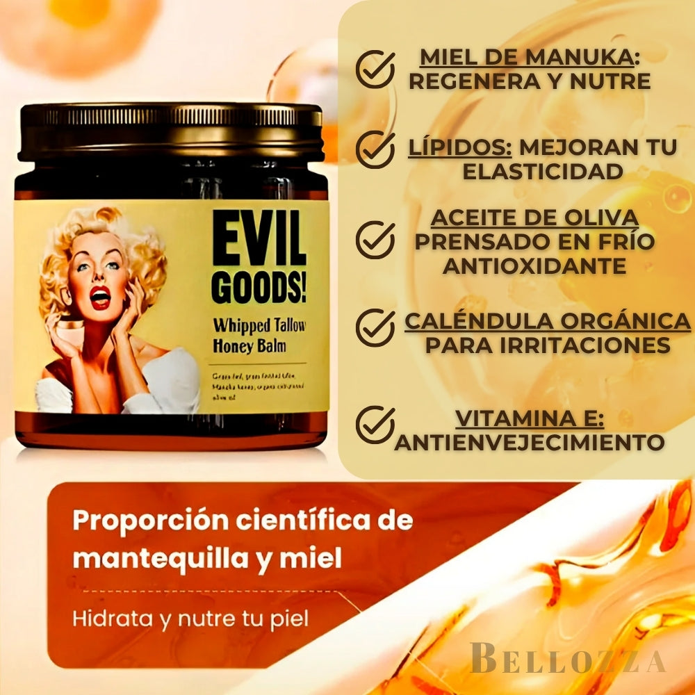 Transforma tu piel cansada en una piel viva, firme y radiante con EVIL GOODS!™