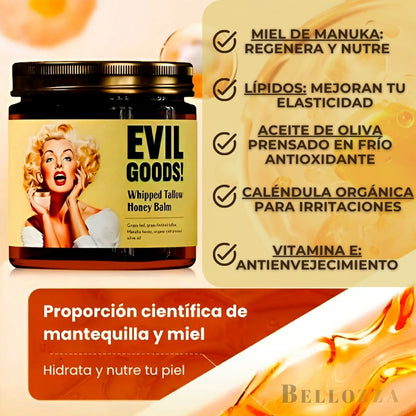 Transforma tu piel cansada en una piel viva, firme y radiante con EVIL GOODS!™