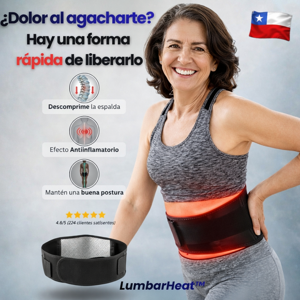 LumbarHeat™ – 💥 Alivia tu dolor lumbar y vuelve a moverte con libertad