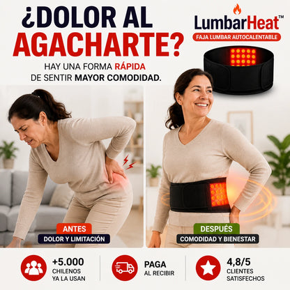 LumbarHeat™ – 💥 Alivia tu dolor lumbar y vuelve a moverte con libertad