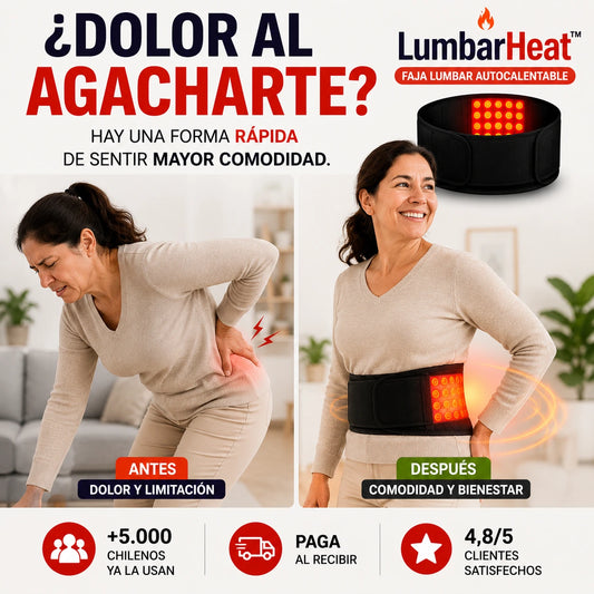 LumbarHeat™ – 💥 Alivia tu dolor lumbar y vuelve a moverte con libertad