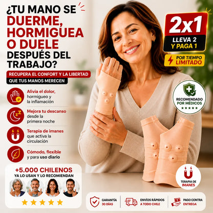 2x1🤚Muñequera de Soporte Magnético | Alivia el dolor y descansa tu muñeca todos los días