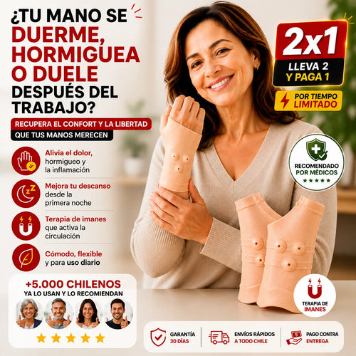 2x1🤚Muñequera de Soporte Magnético | Alivia el dolor y descansa tu muñeca todos los días