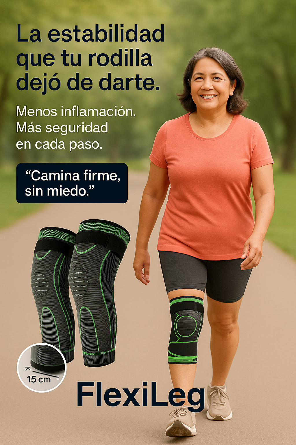 FlexiLeg™ - Rodillas Firmes al Instante + Compresión Terapéutica Completa