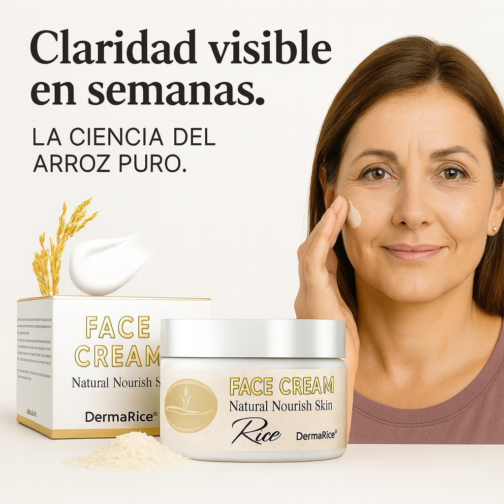 DermaRice™ ✨ Dile adiós a las manchas con el poder del arroz blanqueador