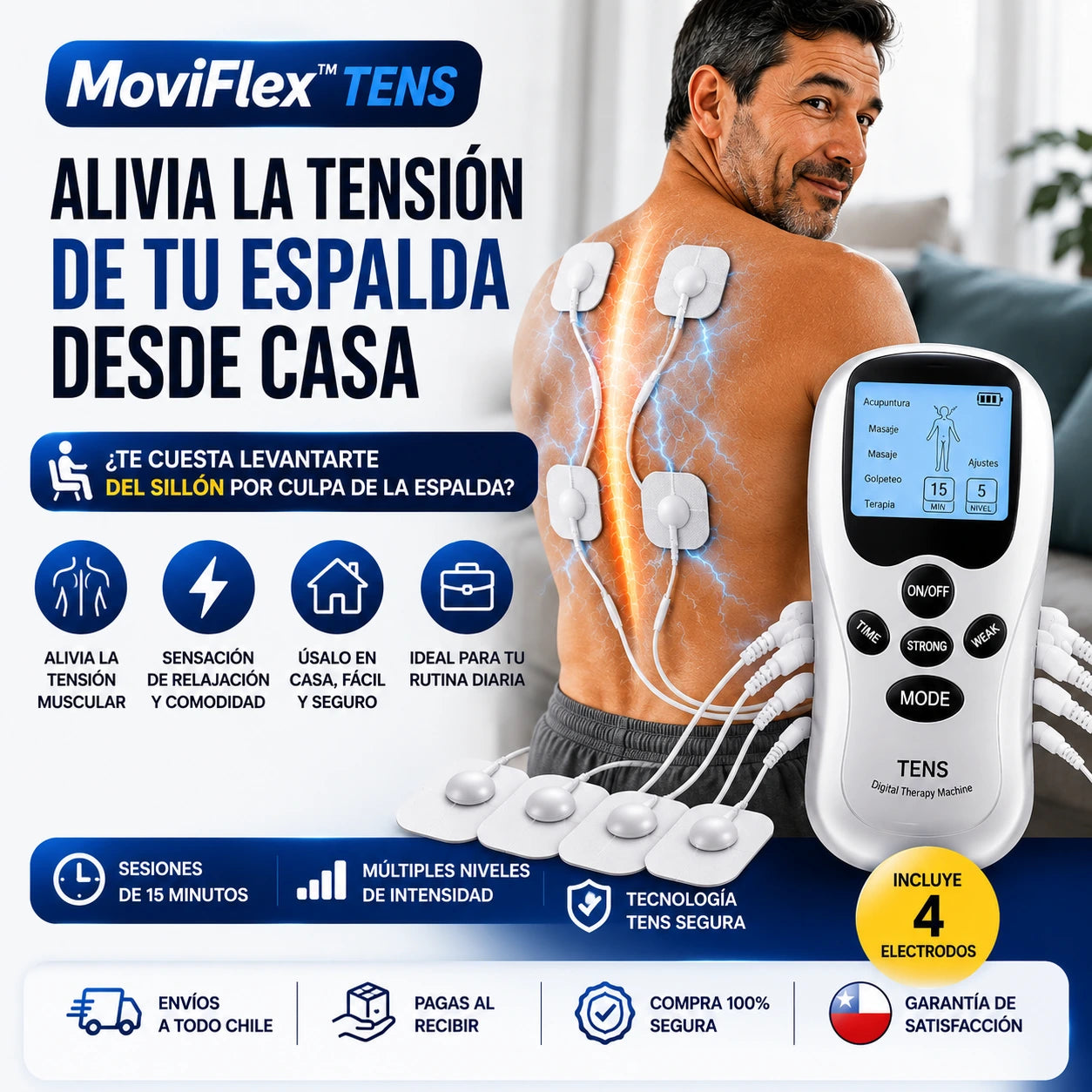 MoviFlex™ – Alivio Rápido para la Tensión Muscular y la Espalda Cansada
