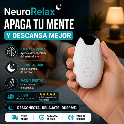 NeuroRelax™ | Dispositivo de Relajación para Estrés, Ansiedad y Descanso Nocturno