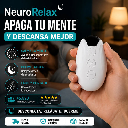 NeuroRelax™ | Dispositivo de Relajación para Estrés, Ansiedad y Descanso Nocturno