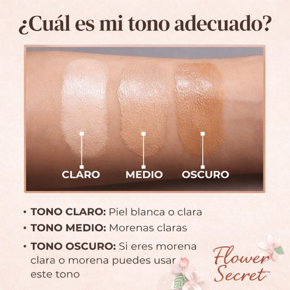 FLOWER SECRET™✨ Base de Maquillaje Hidratante y Acabado natural