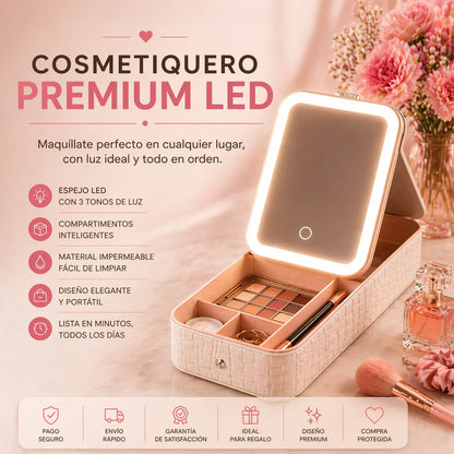Lumi Box™ | Cosmetiquero Portátil LED para Maquillaje Perfecto