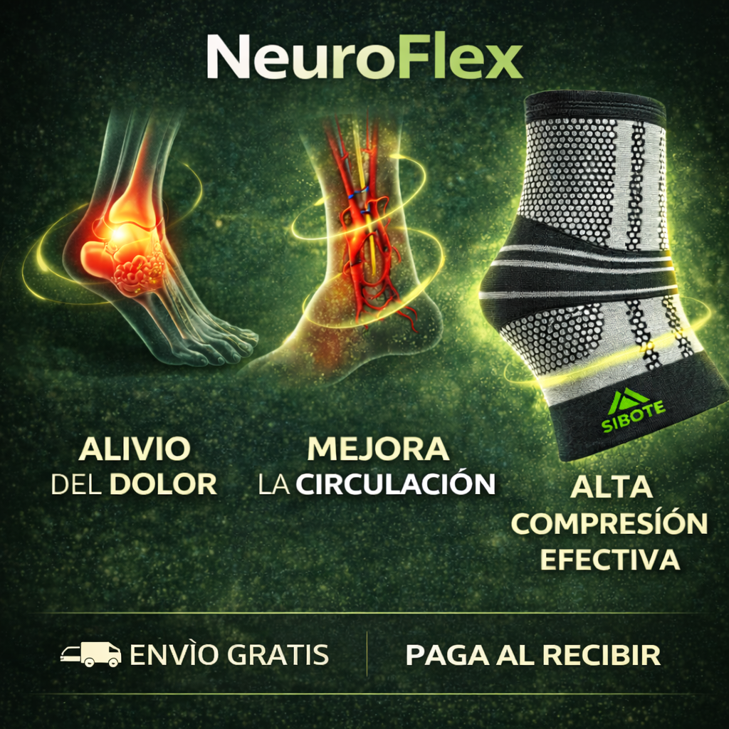 NeuroFlex™ – 💥 Dile Adiós al Dolor, Hormigueo e Inflamación en los Tobillos en 24h + Envío Gratis