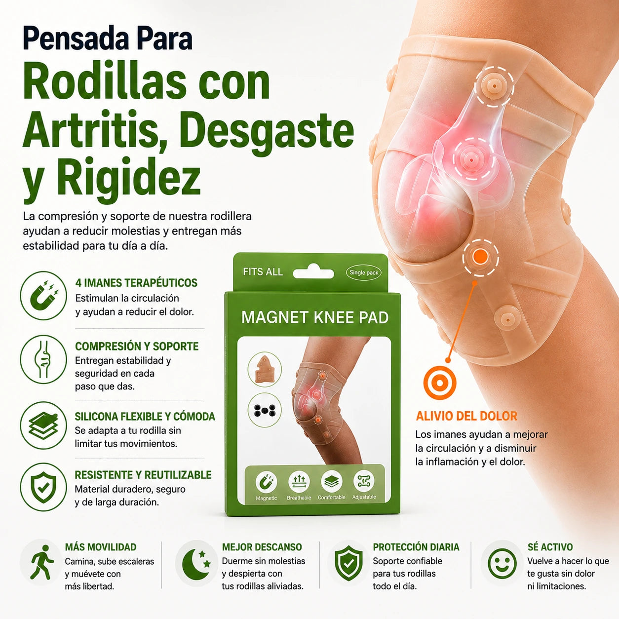 2x1🦵ARTIFLEX™ | Rodillera Magnética Alivia Dolores De Rodilla