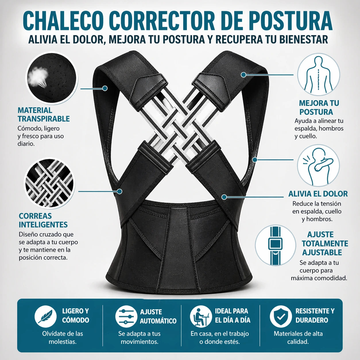 Posturex™ | Recupera postura firme y alivio todos los días