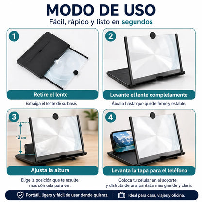 Amplificador Pro™ | Vuelve a ver tu celular sin forzar la vista