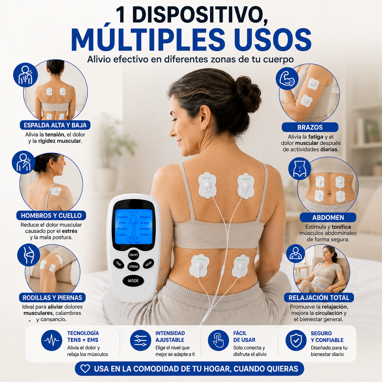 MoviFlex™ – Tecnología TENS para aliviar la tensión muscular