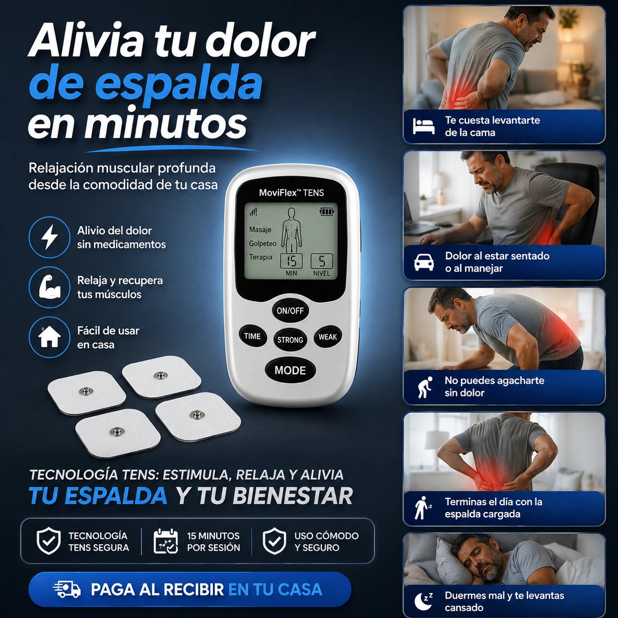 MoviFlex™ – Alivio Rápido para la Tensión Muscular y la Espalda Cansada