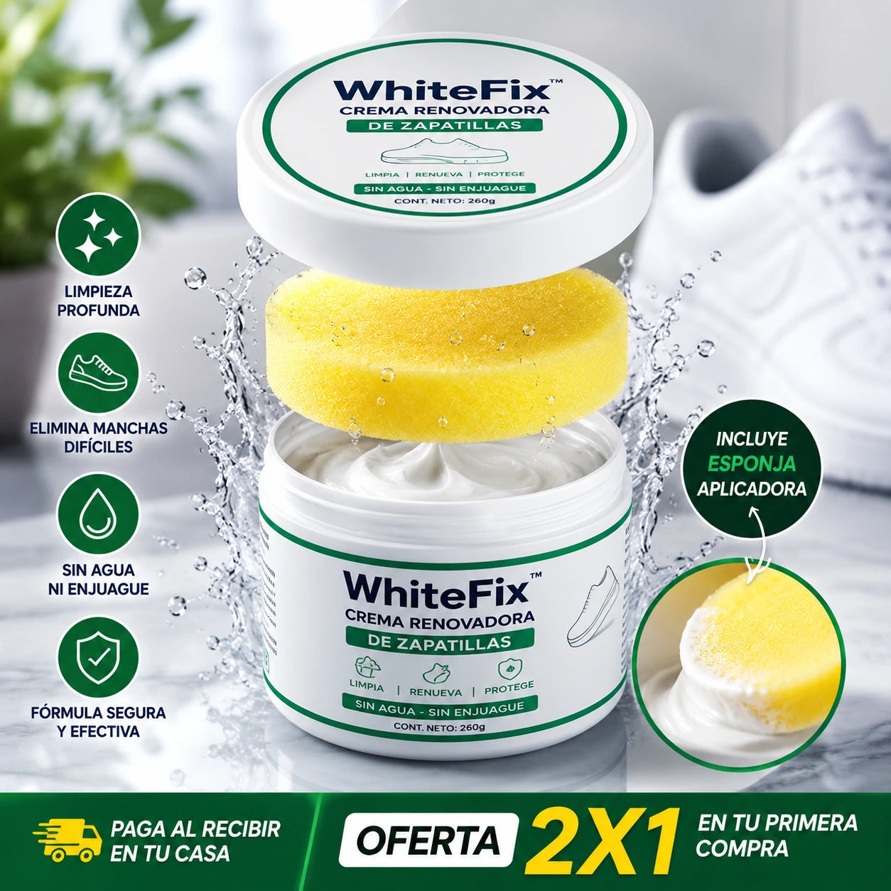 2x1 🔥WhiteFix™ | Crema Renovadora de Zapatillas