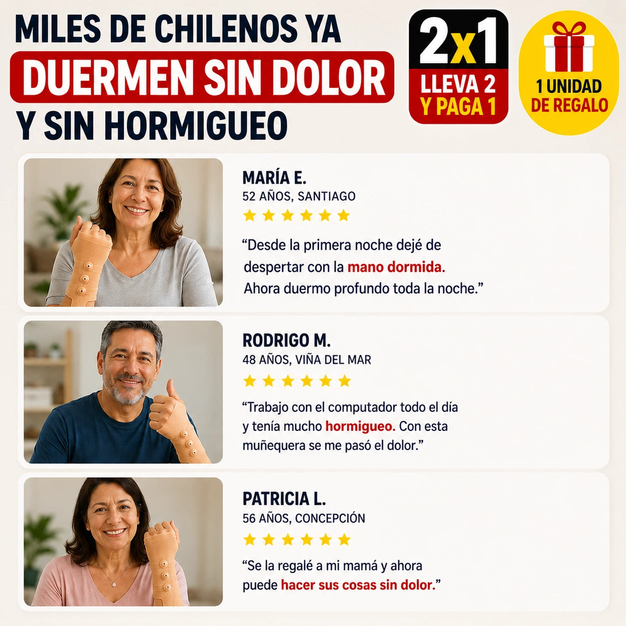 🔥2x1🤚Muñequera Magnética con Imanes Terapéuticos | Alivia el dolor y el hormigueo de la muñeca