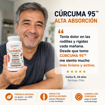 Complejo de Cúrcuma™ 6 en 1 (60 caps) 🌟 Menos inflamación, más movilidad y bienestar