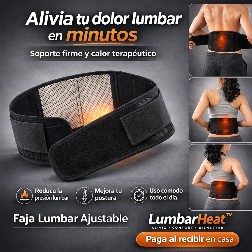 LumbarHeat™ – 💥 Alivia tu dolor lumbar y vuelve a moverte con libertad