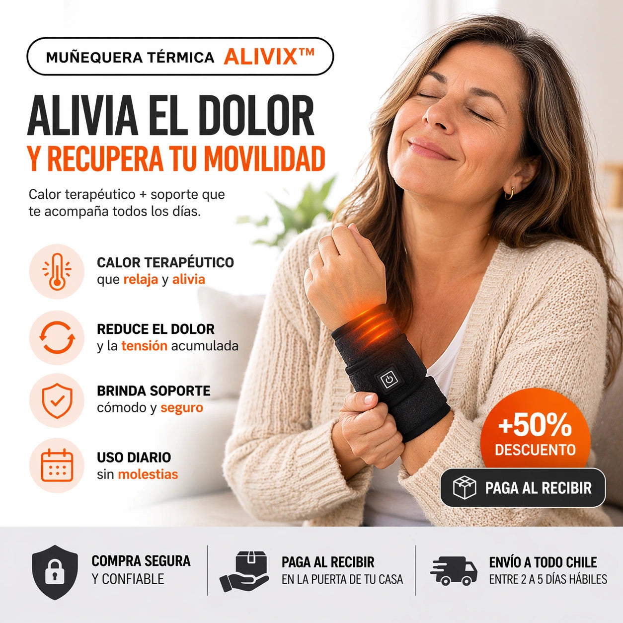 Alivix™ | Elimina el Dolor de Muñeca y Vuelve a Usar tu Mano Sin Molestias
